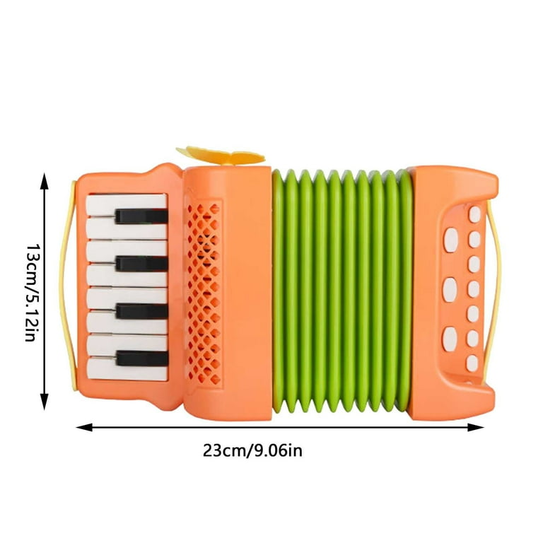 Kids Accordion Mini Accordion Instrument Toy Accordion Educational For Beginners Kids Stage Performance Not Equipped With Battery