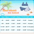 thumbnail image 2 of GYRATEDREAM Girls 3 Piece Swimsuits Print Top and Shorts Bikini Set Bathing Suit with Swimsuits Cover Up for 12-13 Years, 2 of 9