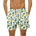 thumbnail image 2 of CALAFEBILA Mens Beach Shorts Summer Hawaiian Tropical Print Casual Loose Board Shorts, 2 of 6