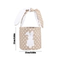 thumbnail image 3 of Brown Easter Bunny Basket, Cute Easter Bucket Bags with Rabbit Ears for Easter Eggs Hunting,Easter Decorations,Candy Gifts Storage, 3 of 6
