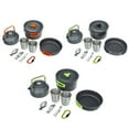 thumbnail image 2 of Labymos Camping Cookware Set Lightweight Portable Pan Kettle Cups Spoon Fork Cutter for Picnic Hiking, 2 of 7