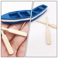 thumbnail image 4 of SHISUYAN 2 Sets Mini Boat and Paddles Decor Creative Micro Landscape Boat Ornaments, 4 of 9