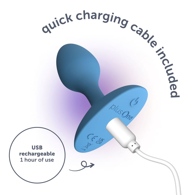 plug anal black plusOne Vibrating Plug