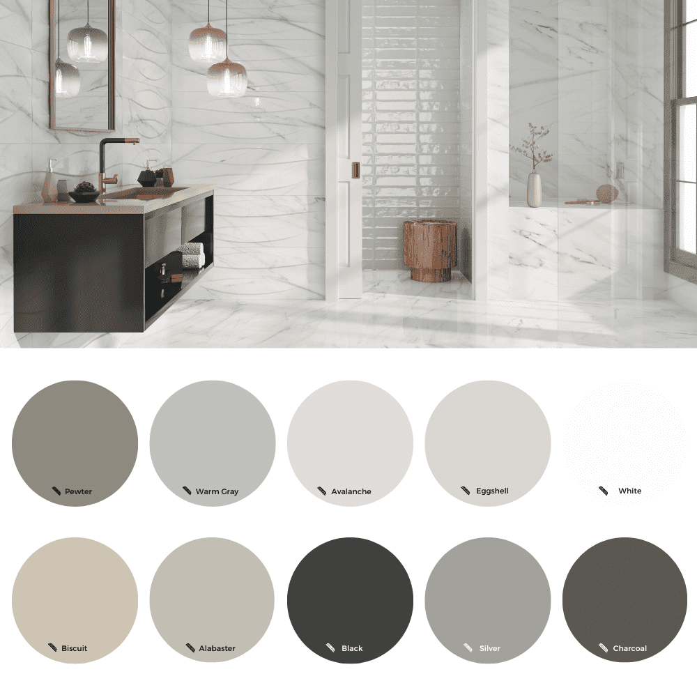The Tile Life Belus White 24" x 48" Porcelain Floor and Wall Tile, 2 Piece (15.49 Sq. ft.)