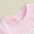 thumbnail image 5 of Bagilaanoe 2pcs Newborn Baby Girl Shorts Set Short Sleeve Letter Print T Shirt Tops + Shorts 3M 6M 9M 12M Infant Casual Summer Clothes, 5 of 9