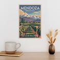 thumbnail image 3 of Mendoza Retro Travel Poster Vintage Argentina Tourism with Vineyards & Andes Canvas Poster, 3 of 8