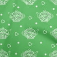 thumbnail image 1 of oneOone Georgette Viscose Light Green Fabric Tea Kettle Sewing Craft Projects Fabric Prints By Yard 42 Inch Wide, 1 of 4