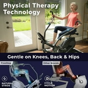 Teeter FreeStep LT1 Recumbent Cross Trainer Stepper, Zero-Impact Exercise Bike, Free App w/Trainer Workouts