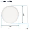 thumbnail image 4 of LUXRITE 5 In. LED Flush Mount Light, Surface Mount, 5CCT, 820LM, CRI90, 110 Beam, 10W, Dimmable, Wet Rated & UL Listed, 4 of 7