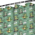 thumbnail image 3 of Green Alligators Icons Pattern Shower Curtain 72"x72" ,Bathroom Decorative Shower Curtains Set with 12 Hooks,Modern Waterproof Washable Shower Curtain, 3 of 6