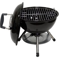 14.5" Portable Charcoal Barbecue Grill with Adjustable Air Vent, 141 SQ. In Cooking Area, Table Top Grill for Camping, Outdoor Cooking, Patios, and More - 810-23001