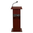 thumbnail image 5 of Oklahoma Sound 46" Power Plus Lectern with Wireless Handheld Mic in Mahogany, 5 of 7