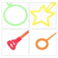 thumbnail image 4 of OULII 6 Pcs Bubble Wand Set Bubble Blower For Outdoor Fun And Playtime Activities Present Random Color, 4 of 8