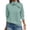 Green, variant on Women Casual Long Sleeve Pullover Top Asymmetric Zipper Turtleneck Loose Fit Solid Color Soft Warm Daily Wear Fashion Ladies Sweatshirt Blue 2XL