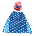 thumbnail image 1 of Lindo abrigo acogedor con bandera para perro con sombrero para Navidad S, 1 of 9