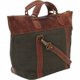 thumbnail image 3 of Sharo Bolso Satchel de Piel y Lona, 3 of 6