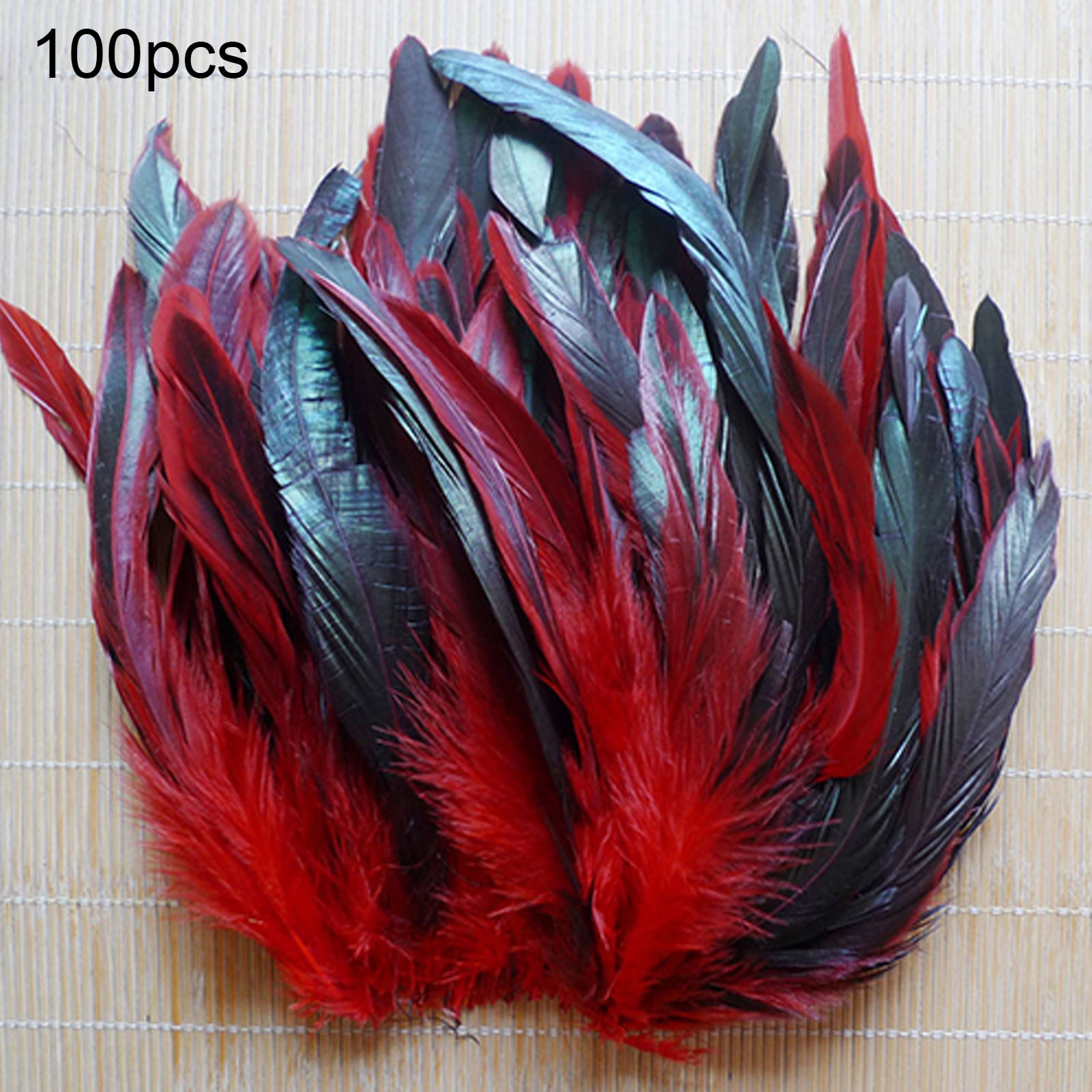 Wholesale Rooster Tail Feathers 100pcs 25-45CM /10-18inch Natural Plumes  Black Red DIY Cock Clothing Jewelry Accessories Party - AliExpress