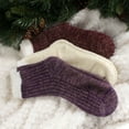 thumbnail image 4 of BambooMN Women's Funky Double Layer Cabin Socks - Color 30 - Extra-Large - 1 Pair, 4 of 5