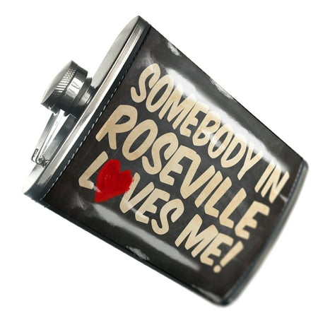 

NEONBLOND Flask Somebody in Roseville Loves me Michigan