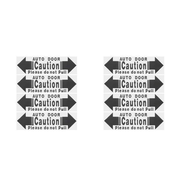 Worgeous 8 pcs  Car Do Not Touch Sticker Automatic Door Sticker Car Door Opening Indicator Sliding Glass Door Decals for Automatic Door Accessories Self Adhesive Safety Sign