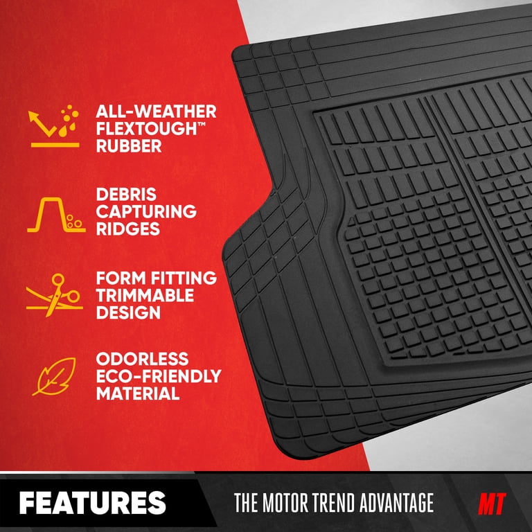Motor Trend FlexTough Rear Cargo Mat, Trimmable SUV Trunk Liner photo 2