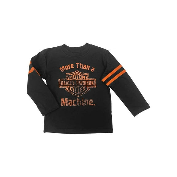 Harley-Davidson Big Boys' Distressed B&S Logo Long Sleeve Sport Tee (8/10), Harley Davidson