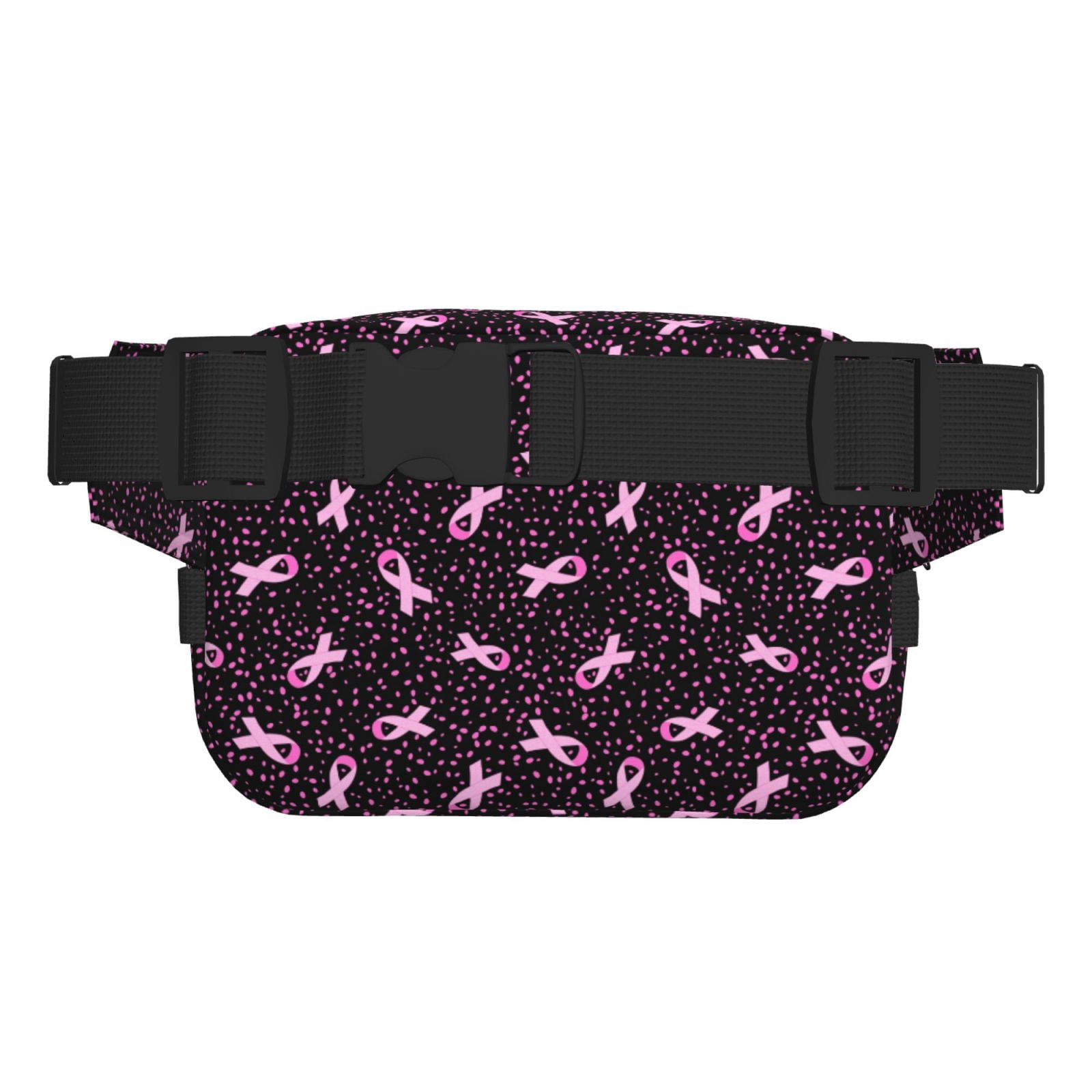 Hirioo Breast Cancer Awareness3 for Double Layer Waist Bag Adjustable Fanny Pack For Travel Running Hiking