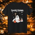 thumbnail image 6 of TOWED22 Girls Boys Halloween Shirt Cute Graphic Shirt Halloween Shirt Kids Spooky Season Fall Short Sleeve Tee Tops, 6 of 7
