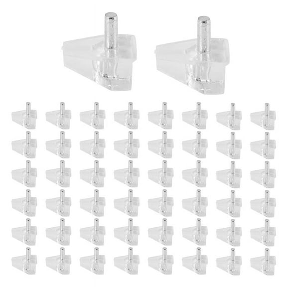 50 Pieces 3 mm Shelf Pins Clear Support Pegs Cabinet Shelf Pegs Clips Shelf Support Holder Pegs for Kitchen Furniture
