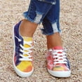 thumbnail image 4 of UTTOASFAY Womens Sandals Low-Cut Canvas Shoes One-Foot Lazy Korean Version Student Casual Flat Shoes Pink 6(36), 4 of 5