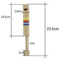 thumbnail image 2 of 2X Wooden Flute Instruments Pulling Diacritical Wooden Flute Early Musical Instrument for Adults, Children, Music Lovers, 2 of 6