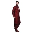 thumbnail image 2 of Mens Handmade Desginer Silk Blend Indian Bollywood Ethnic Wear Pathani Suit Set, 2 of 3