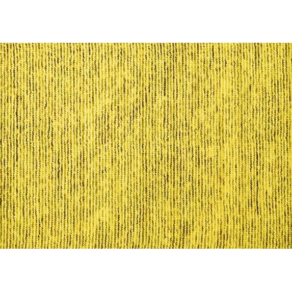 Ahgly Company Machine Washable Indoor Rectangle Abstract Yellow Contemporary Area Rugs, 8' x 12'