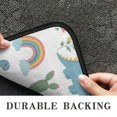 thumbnail image 6 of White Dinosaurs Rainbows Plants Pattern Door Rugs,Washable Non Slip Door Mats Indoor,Decorative Door Mats,Entry Mat Indoor for Entrance,Bedroom,Kitchen,Bathroom,30"x17", 6 of 6
