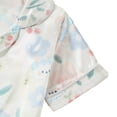 thumbnail image 6 of GYRATEDREAM Toddler Baby Summer 2 Piece Outfits Boys Girls Graphic Print Suit Kids Short Sleeve Lapel Collar Button down Shirt Tops + Elastic Waist Shorts Set for 1-6 Years, 6 of 8