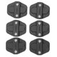 thumbnail image 5 of Automotriz 6 Piezas Decoración De Cerradura De Puerta De Coche Cubierta Embellecedora Pegatina Negra Apta Para JL 2018-2019, 5 of 7