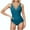 Blue-1, variant on Virmaxy Women's High-Waist Compression Swimsuit Fashion Cross-Back Tummy Control Tankini Swimwear for Surf Training Beach Vacations Blue-1 L