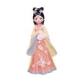 thumbnail image 3 of Chinese Girls Doll Resin Statue Mini Hanfu Figurine Elegant Court Style Ornament for Bedroom Bookshelf Office Desk, 3 of 9
