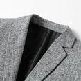 thumbnail image 4 of Previn Men's Blazer Suit Dress Jacket Long Sleeve Fashion Fall Business Fitted Coat Casual Lapel Classic Suit Separate Grey Large, 4 of 5