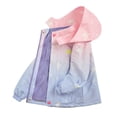 thumbnail image 2 of Uccdo Boys Girls Hooded Windbreaker Rain Jackets With Detachable Fleece Sweatshirts, Kids 2-in-1 Warm Fleece Lined Parka Coats Raincoats 3-13Y, 2 of 8