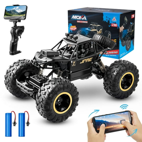 Lictin RC Car with 1080P FPV Camera, 2.4Ghz Off-Road Remote Control Truck for Kids Adults, Electric Carrier Vehicle with 2 Batteries, Gift for Boys and Girls