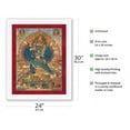 thumbnail image 2 of Vajrabhairava with Consort Vajravetali - Buddhist Tantric Deities - Vintage Tibetan Thangka Buddhist Painting - Tibet, 19th Century - Fine Art Rolled Canvas Print 20in x 26in, 2 of 4