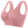 thumbnail image 5 of Women's Sports Bra Seamless Sports Bra Wirefree Yoga Bra With Removable Pads Bras for Women No Underwire Multicolor11 3XL, 5 of 6