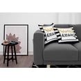 thumbnail image 3 of Ambesonne Saying Throw Pillow Cover 2 Pack, Vintage Lettering Line, 24", Yellow Black White, 3 of 7