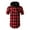 Red, variant on APEXFWDT Mens Short Sleeve Plaid Shirts Hoodie Button Down Hooded Shirts Casual Slim Fit Shirts Tops for Men