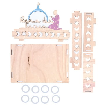 Ramadan Food Dessert Tray Natural Boxwood Ramadan Serving Tray Muslim Style Translucency Type Serving Tray for EID Al Fitr