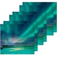 thumbnail image 2 of Coolnut 4 PCS Aurora Borealis Washcloths, 12 X 12 Inches Cotton Wash Cloths, Highly Absorbent and Soft Face Towels for Bathroom,Gym,Hotel and Spa, 2 of 6