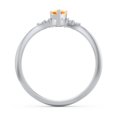 thumbnail image 4 of Birthstone Heart Ring with Shoulder Accents - Citrine (November), 4 of 4