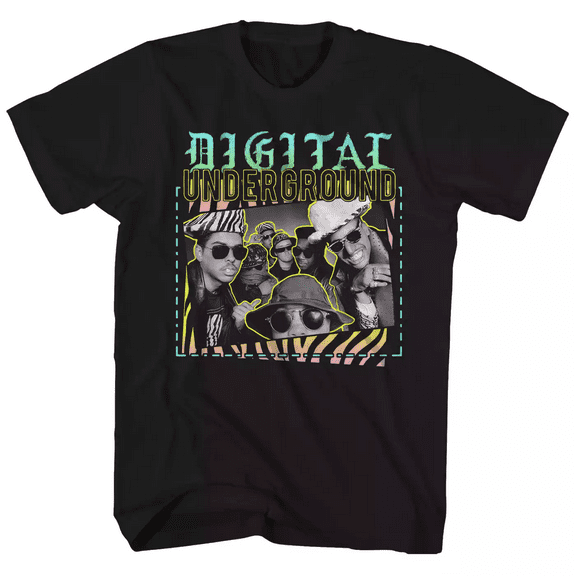 Digital Underground Black T-Shirt Cotton Full Size Unisex S-5XL 7D1737