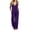 Purple, variant on ASDFVBKG Women Dressy Summer Casual Jumpsuit Sleeveless V Neck Wide Leg Pants Rompers Fashion Elegant One Piece Outfit Blue XL